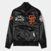 San Francisco Giants Original Black Varsity Satin Jacket