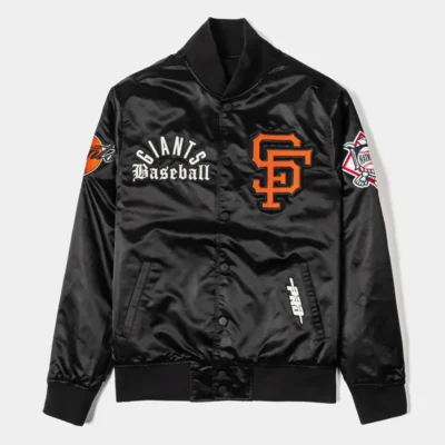 San Francisco Giants Original Black Varsity Satin Jacket