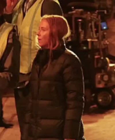 Scarlett Johansson The Exorcist 2026 Puffer Coat