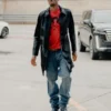 Shai Gilgeous-Alexander Black Leather Coat MVP 2