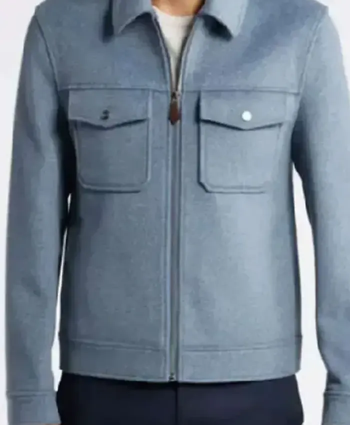 Simu Liu Copenhagen Test Blue Jacket
