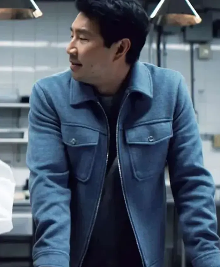 Simu Liu Copenhagen Test Blue Jacket
