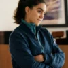 Sofia Barclay Blue Bomber Jacket
