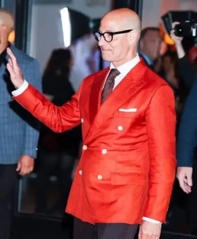 Stanley Tucci The Devil Wears Prada 2 NYC 2026 Blazer