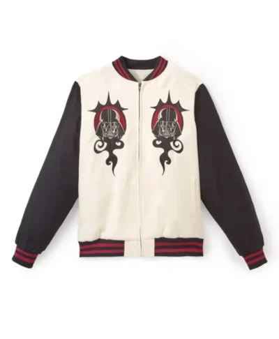 Star Wars Darth Vader White Varsity Jacket