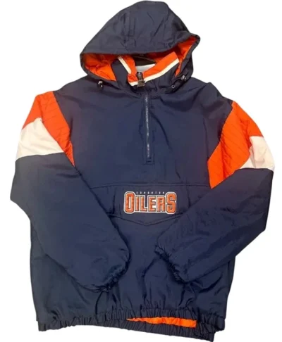 Starter Edmonton Oilers Hooded Jacket Stylish NHL Fan Gear