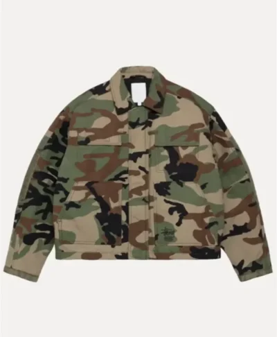 Stussy Woodland Camo Utility Work Jacket
