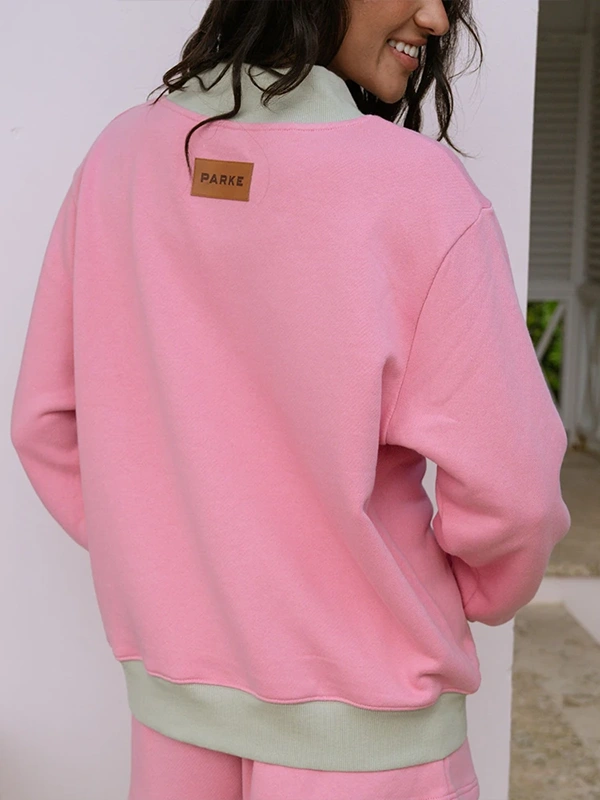Summerland Two Tone Mockneck Sweatshirt