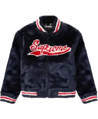 Supreme Faux Fur Varsity Street Jacket