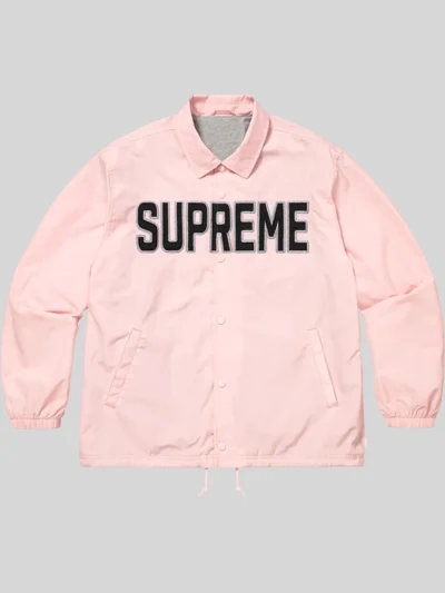 Supreme Spellout Coaches pink Jacket