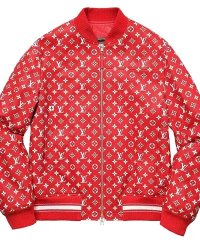 Supreme x Louis Vuitton Leather Baseball Jacket Edition