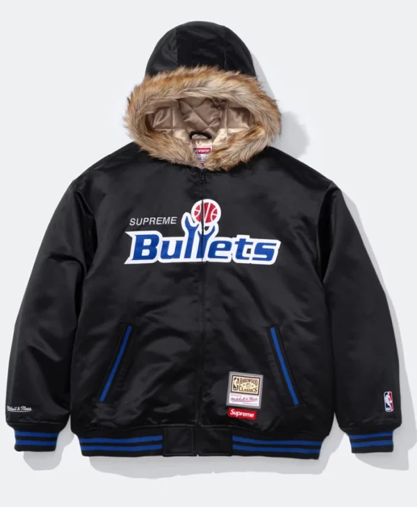 Supreme x Mitchell & Ness Washington Bullets Hooded Jacket