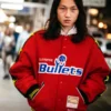 Supreme x Mitchell & Ness Washington Bullets Varsity Jacket