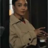 Tessa Thompson His & Hers Beige Coat