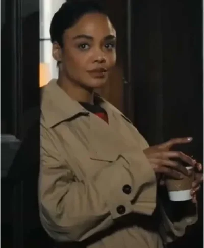 Tessa Thompson His & Hers Beige Coat