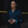 Tessa Thompson His & Hers Blue Coat