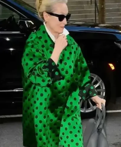 The Devil Wears Prada 2 Meryl Streep Polka Dot Coat
