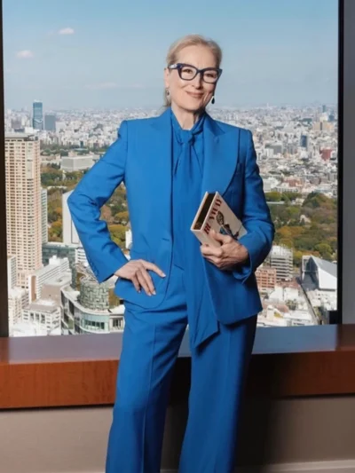 The Devil Wears Prada 2 Press Tour Meryl Streep Blazer