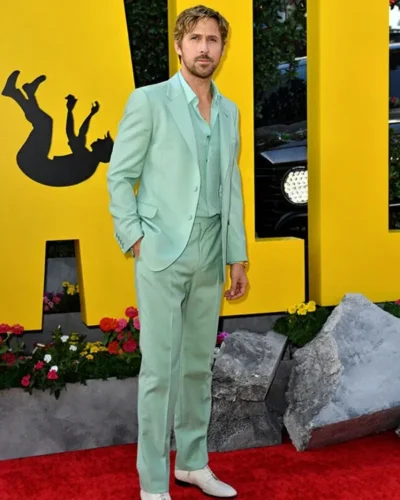 The Fall Guy Premiere Ryan Gosling Mint Green Suit