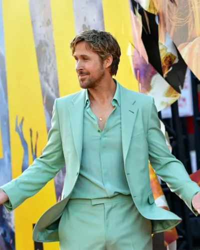 The Fall Guy Premiere Ryan Gosling Mint Green Suit