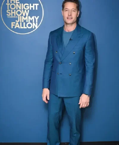 The Tonight Show S13 Justin Hartley Blue Suit