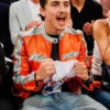 Timothée Chalamet NY Knicks Playoffs Avirex Leather Jacket
