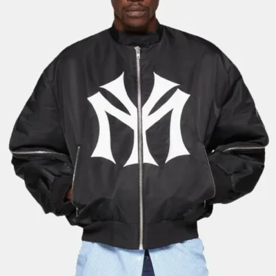 Timothée Chalamet SNL Afterparty NY Yankees Jacket