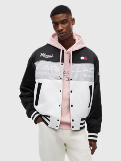 Tommy Hilfiger x Cadillac F1 Team Miami Varsity Jacket