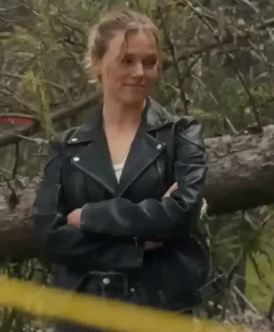 Tracy Spiridakos Anna Pigeon S01 Black Leather Jacket