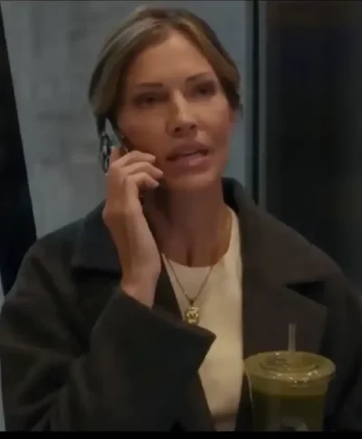 Tricia Helfer Anna Pigeon S01 Wool Coat