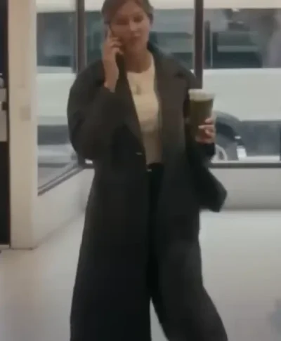 Tricia Helfer Anna Pigeon S01 Wool Coat
