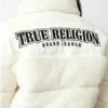 True Religion Winter Sherpa Embroidered Jacket