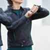Ziggy Power Rangers RPM Green Leather Jacket
