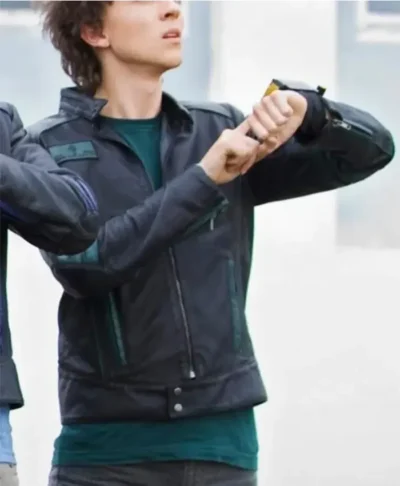 Ziggy Power Rangers RPM Green Leather Jacket