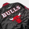 buy Chicago Bulls City Edition Black Satin Jacket