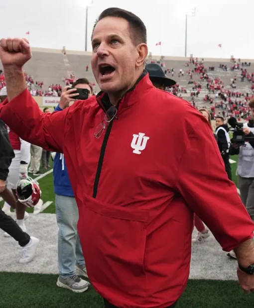 buy Curt Cignetti Indiana Hoosiers Half-Zip Jacket