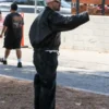 buy Justin Beiber Oversized Black Leather Jacket
