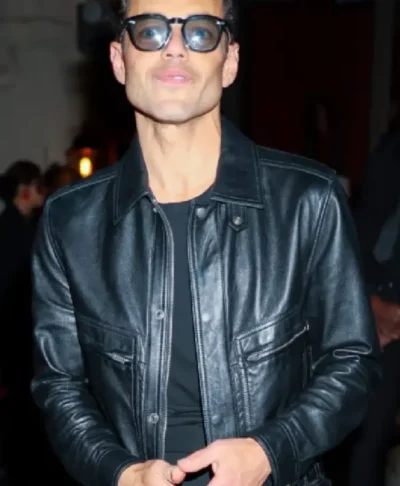 buy Met Gala NYC 2026 After Party Rami Malek Leather Jacket