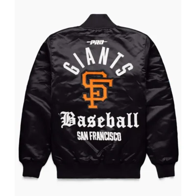 buy San Francisco Giants Original Black Varsity Satin Jacket