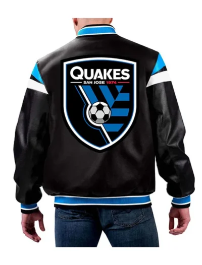 buy San Jose Earthquakes Leather Bomber Jacket