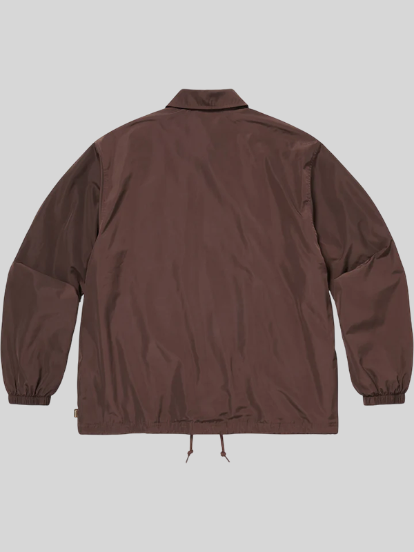 buy Supreme Spellout Brown Coaches Jacket