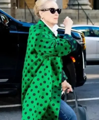 buy The Devil Wears Prada 2 Meryl Streep Polka Dot Coat