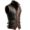 buy Weathered Gothic Handcrafted Leather Vest