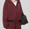 buy now BRUCE LEE x LỰU ĐẠN Burgundy Hoodie