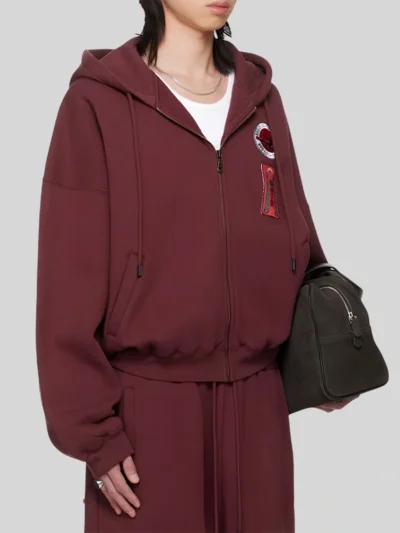 buy now BRUCE LEE x LỰU ĐẠN Burgundy Hoodie