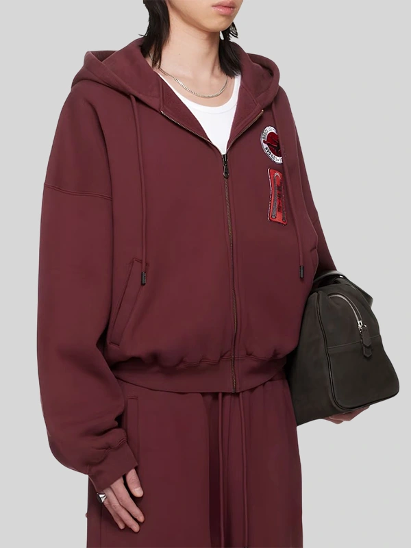 buy now BRUCE LEE x LỰU ĐẠN Burgundy Hoodie