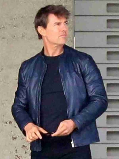 buy now Ethan Hunt Mission Impossible 7 Black Leather Jacket