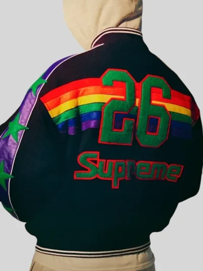 buy now Supreme x Mitchell & Ness Denver Nuggets Varsity Jacket