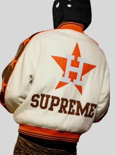 buy now Supreme x Mitchell & Ness Houston Astros Varsity Jacket