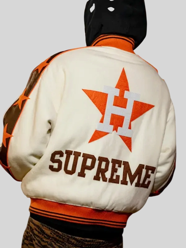 buy now Supreme x Mitchell & Ness Houston Astros Varsity Jacket